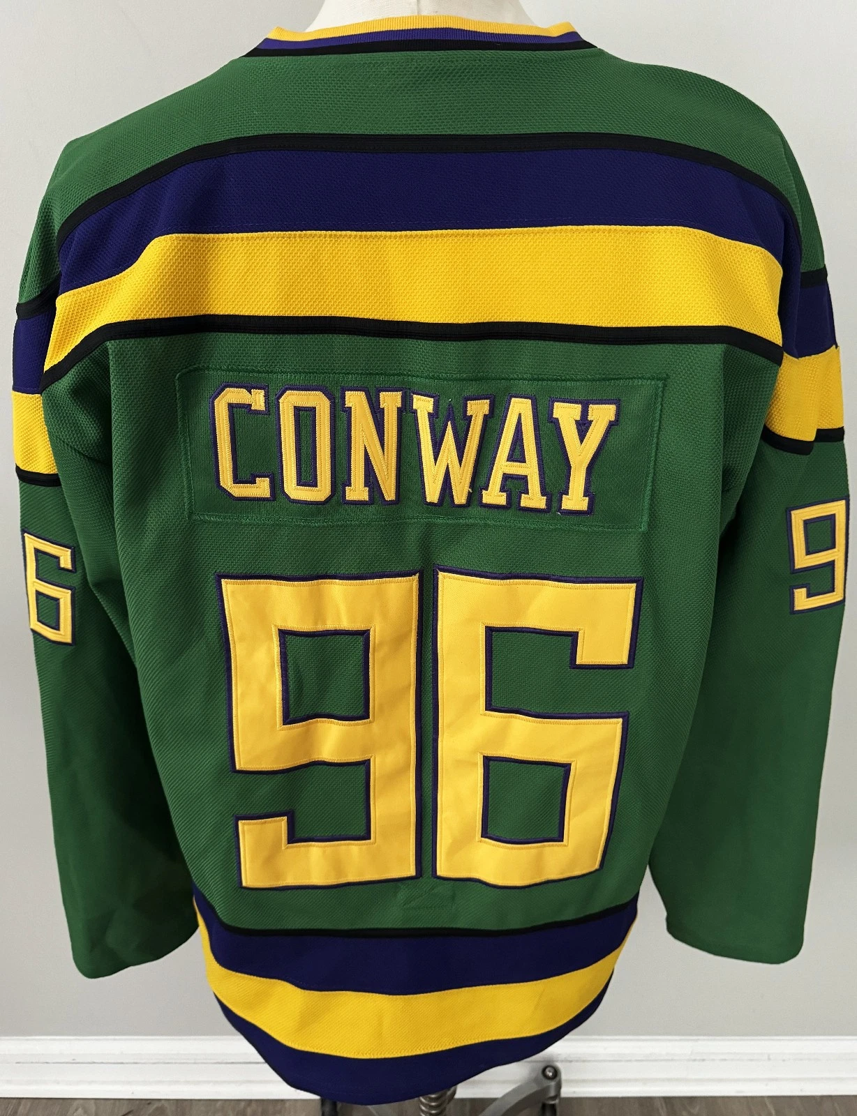 The Mighty Ducks Movie Jersey #96 Charlie Conway Hockey Jersey