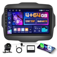 Autoradio Android 9 Pollici 5g WIFI IPS Touch 4+64g per Jeep Renegade - Miniatura 1