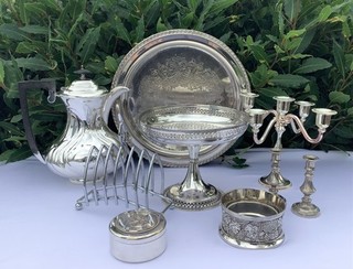Job Lot Of Antique Vintage Silver Plated Items Spares Re Sale or Scrap 3.3 kg