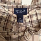 Ann Taylor Petite Women's Size 0P Pants Ankle Straight neutral brown Plaid  — photo 4