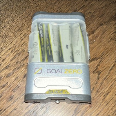 Goal Zero Guide 10 Battery Charger USB Solar Inputs 4 AA Cells Camping Hiking