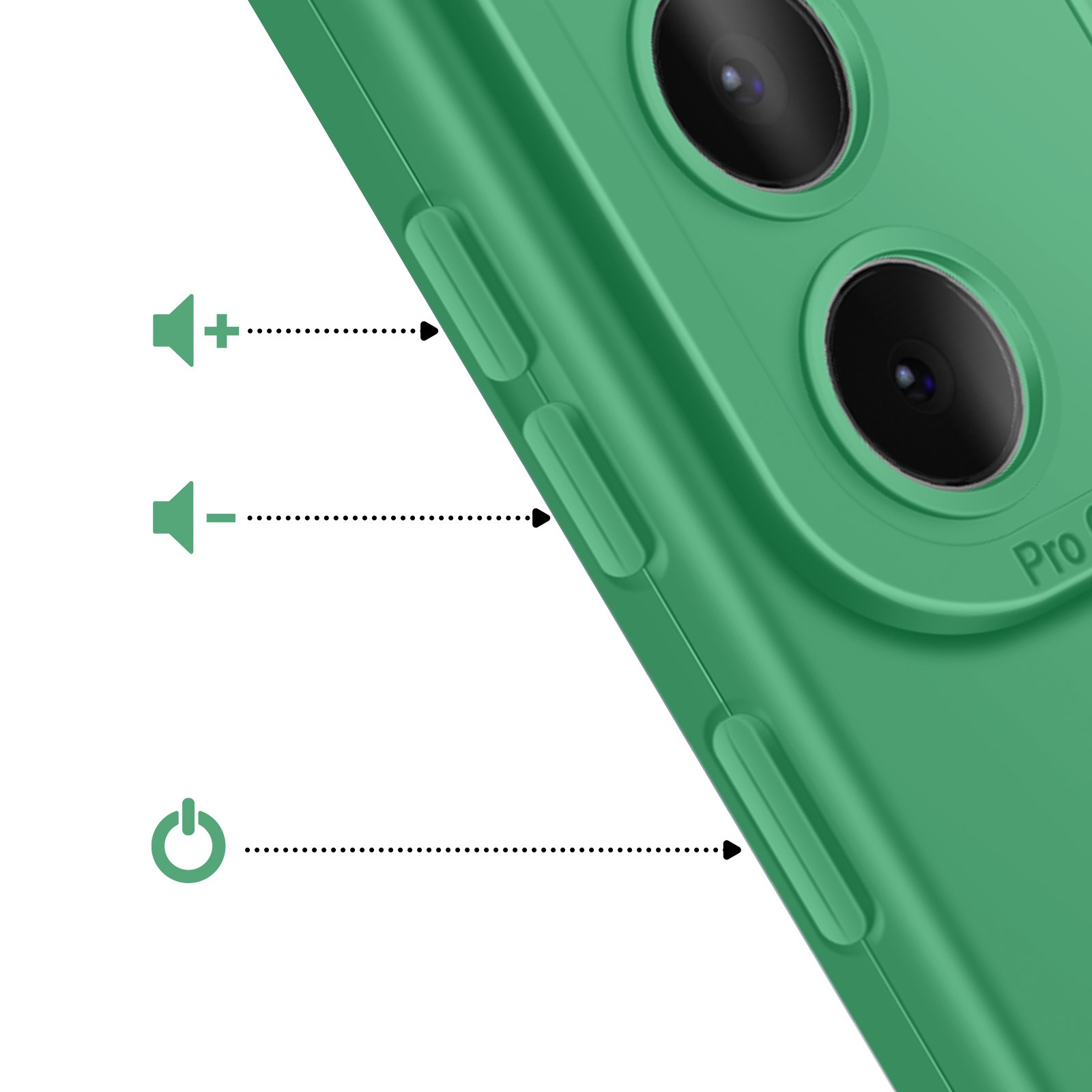 Coque Galaxy S25 FE silicone antichoc avec cache caméra coulissant Avizar vert