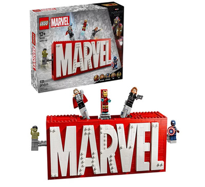 LEGO Marvel Logo Minifigures Collectible Buildable Set
