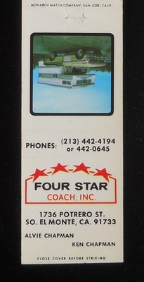 1970s Four Star Coach 1736 Potrero St. Camper on Old Pickup South El Monte CA MB