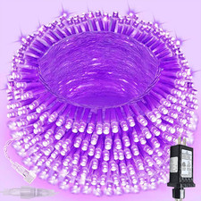 Halloween Fairy Lights Purple 200 LED 66Ft 13 Modes Timer Waterproof Tree Decor