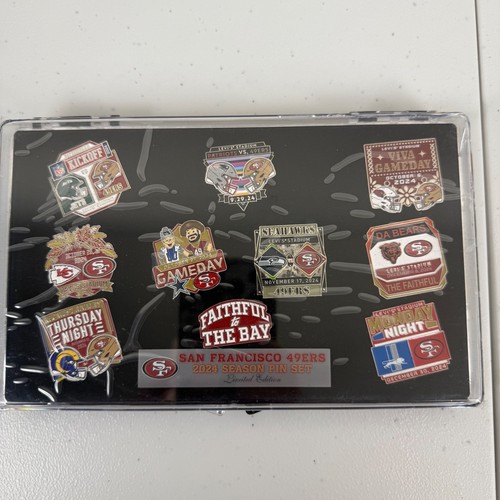 NFL San Francisco 49ers 2024 Season Pin Set Limited Edition Sammlerstück NEU