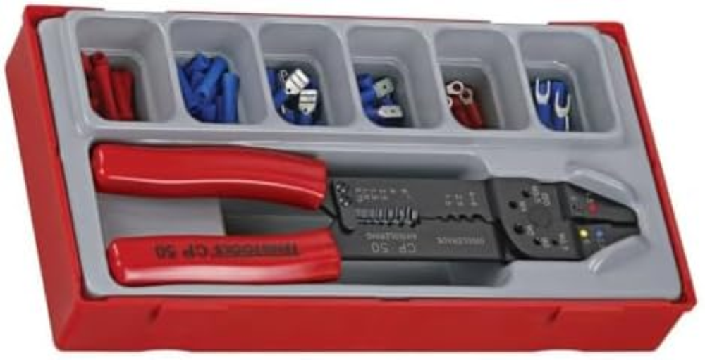 Teng TTCP121 - Set pinza a crimpare, 121 pezzi