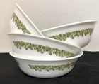 4 Vintage 1970s Corelle Spring Blossom Crazy Daisy Cereal Bowls Pyrex Coordinate