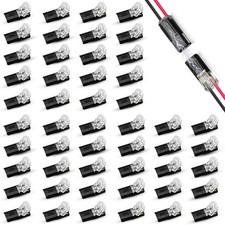 Wire Connectors,Solderless Low Voltage 2 Pin Quick Splice Wire Connectors-50 Pcs