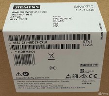 New Siemens 6ES7 231-4HD32-0XB0 6ES7231-4HD32-0XB0 S7-1200 Analog input SM 1231