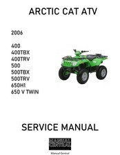 ARCTIC CAT ATV 400 500 TBX TRV 650H1 V TWIN SERVICE WORKSHOP REPAIR MANUAL 