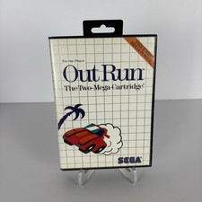 Out Run (Sega Master System, 1987) CIB Complete W/ Poster