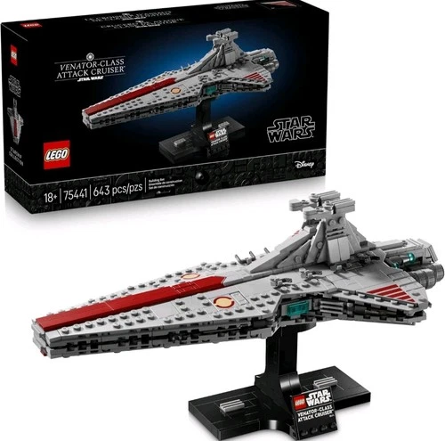LEGO Star Wars Venator-Class Attack Cruiser Building Set for Adults, 75441, 18+