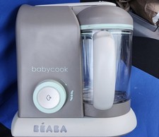 BEABA Babycook SOLO 4-in-1 Steam Cooker  Blender 4.5 Cups Cloud