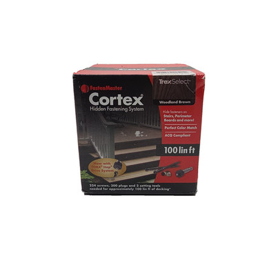 FastenMaster Cortex Hidden Fastening System Spiced Rum 100 Linear Feet Brown
