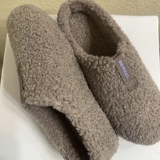 Bombas Women's Sunday Slipper Sherpa Memory Foam Slip-On, Dusty Purple Size 10