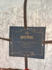 Pottery Barn Teen Harry Potter Magical Velvet Quilt Faint Gray Twin! NWT