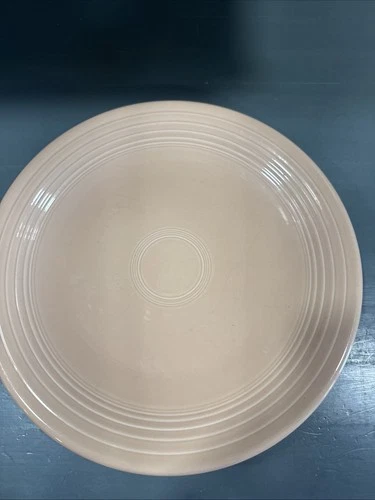 Fiesta Ware Pink Peach Chop Plate 11.75” Round Platter Dinner USA Fiestaware