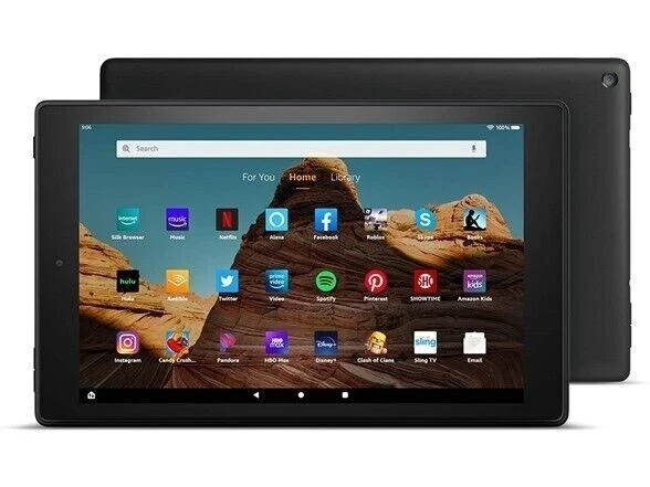 Amazon Fire HD 10 Tablet 10&period;1" 1080p full HD display&comma; 32GB 2019 Release BLacK