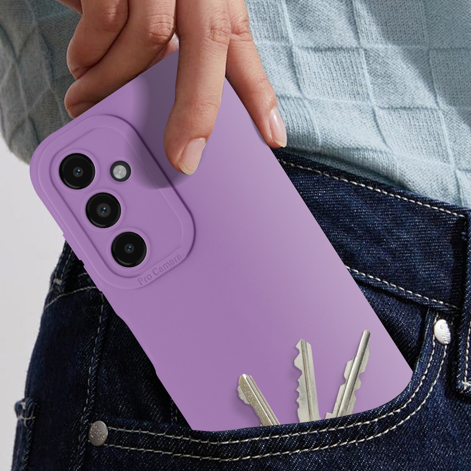Coque Galaxy A15 5G de finition mate premium avec objectif préservé