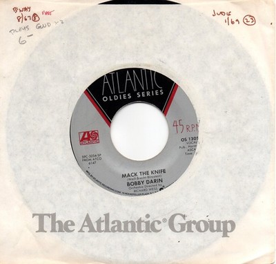 BOBBY DARIN - MACK THE KNIFE / BEYOND THE SEA                        (VG+)