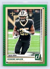 KENDRE MILLER 2025 Panini Donruss Green Press Proof #209 Saints