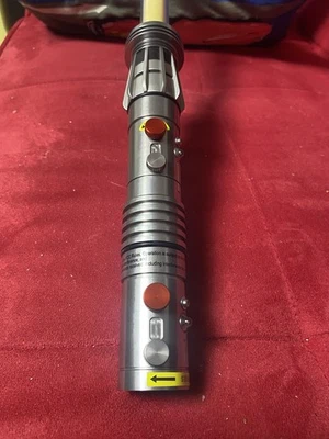 STAR WARS Double Sabre Laser Dark Maul Master Replica 2006 Rare - Photo 1/4