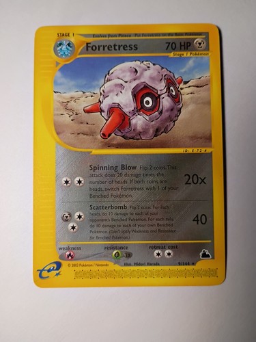 Forretress 9/144 Skyridge Regular E-Reader Pokemon Card