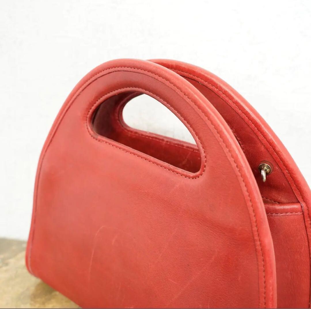 バッグ archive COACH Half Moon shoulder bag red Coach half moon shoulder - Gem