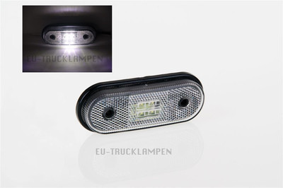 LED UMRISSLEUCHTE - REFLEKTOR MIT 4 LED - WEIß - 120 x 46 mm / UNIVERSELL 12/24V