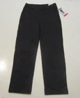 MONDETTA Womens Black Herringbone Straight Leg Pants Size Medium NWT