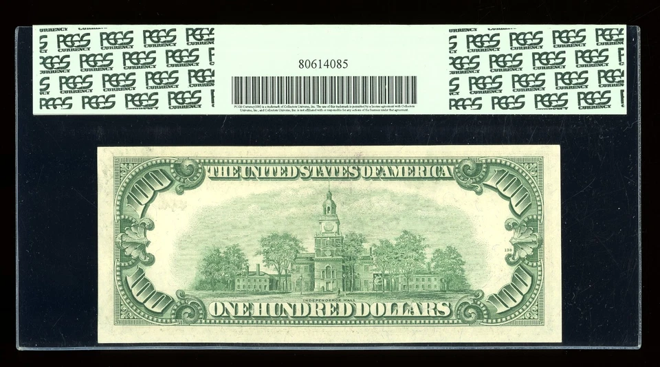 DBR 1950-D $100 FRN Chicago Fr. 2161-G PCGS 64 PPQ Serial G13387204A - Image 2 of 2