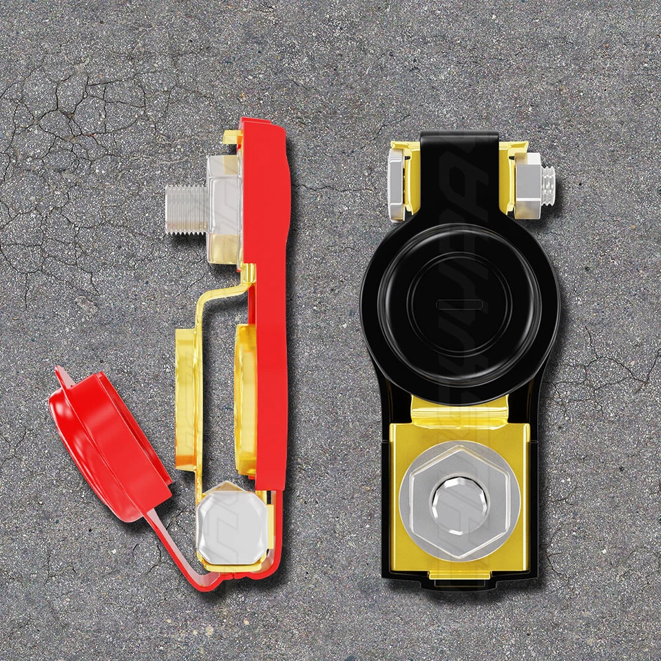 2x Conectores de terminal de batería de durabilidad para automóvil Clip Abrazadera de cable Protector de poste superior EE. UU. Foto 3 de 4