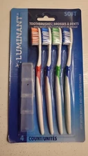 LUMINANT 4 SOFT Toothbrushes WITH TRAVEL CAPS