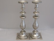 PAAR LEUCHTER  SILBER 12-LOT  BERLIN UM 1810