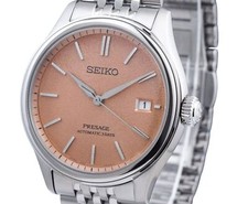 Seiko Presage Classic Araigaki Orange Dial Automatic SPB467J1 100M Mens Watch 2