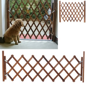 Folding Wood Baby Gate Fence Safety Protection Pet Dog Barrier Standing Door Ebay