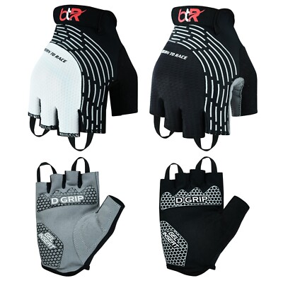 Biking Gloves Men's Cycling Half Finger Gel Padded Gloves - Breathable,  Lightweight, Fingerless Bike Gloves Gel Padded Bicycle Gloves