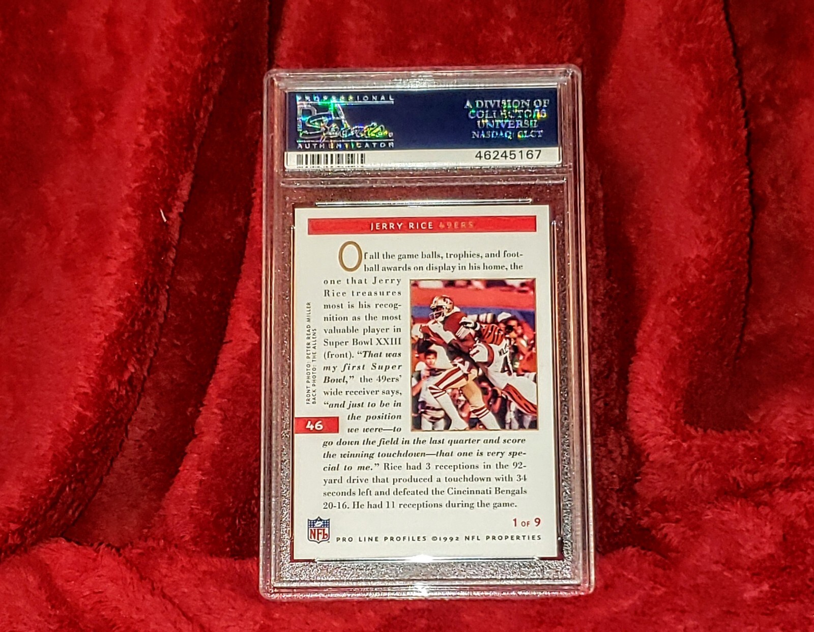 Proline Jerry Rice JERRY RICE 1992 PROLINE PROFILES #46 1 OF 9 49ers MVP PSA 10 🔥SET BREAK ...