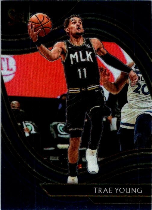 2020-21 Panini Select Trae Young Courtside #227 Atlanta Hawks Blue Retail