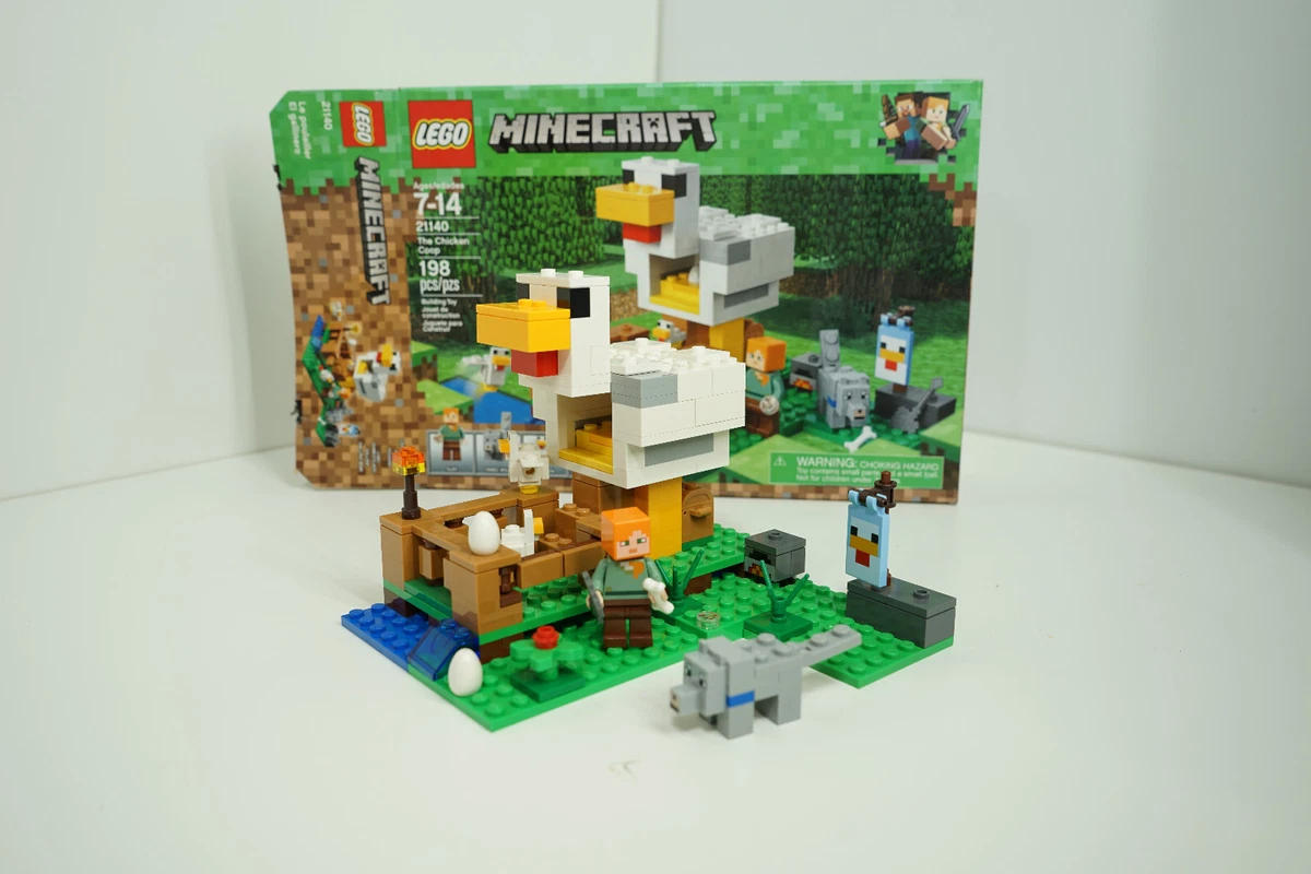 Lego Minecraft 21140 The Chicken Coop 100% complete box