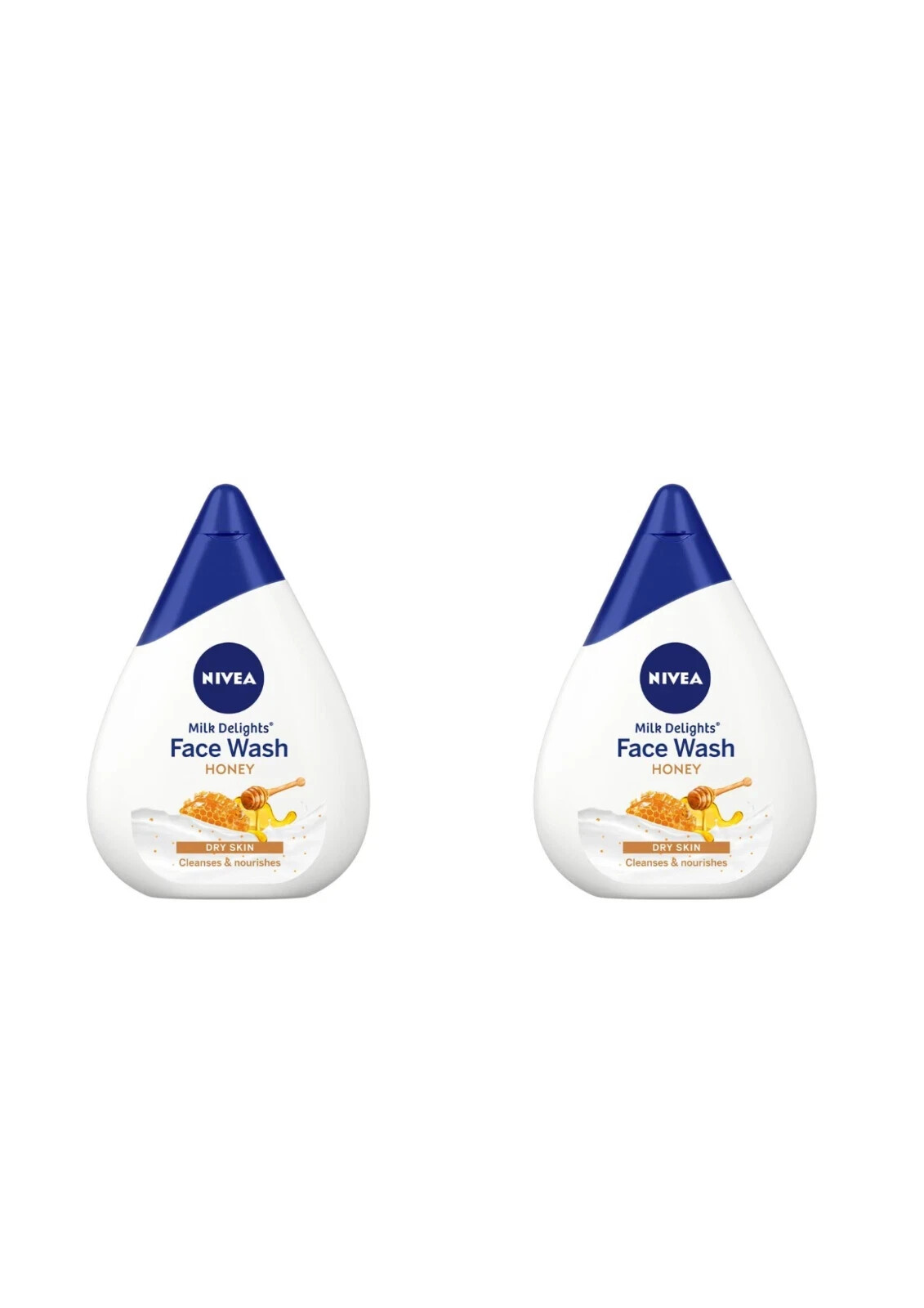 NIVEA Milk Delights Honey Moisturizing Face Wash 100ml Twin Pack with Free Shipping