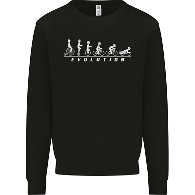 Cycling Evolution Radfahrer Fahrrad Herren Sweatshirt Pullover