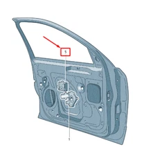 New SKODA SUPERB MK2 3T Front Left Door Control Unit RHD 7N0959792A