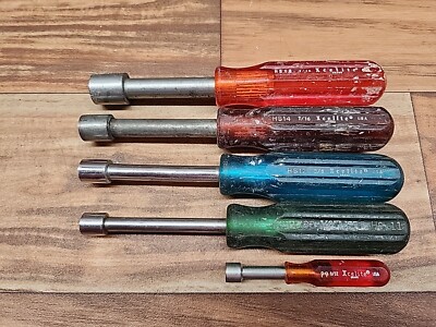 Five XCELITE HS18 HS14 HS12 HS11 P9 Six Point NUT DRIVERS - USA -