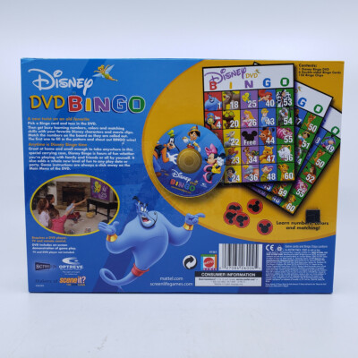 Disney DVD Bingo Family Game Mattel 2005 Complete Game Night | eBay
