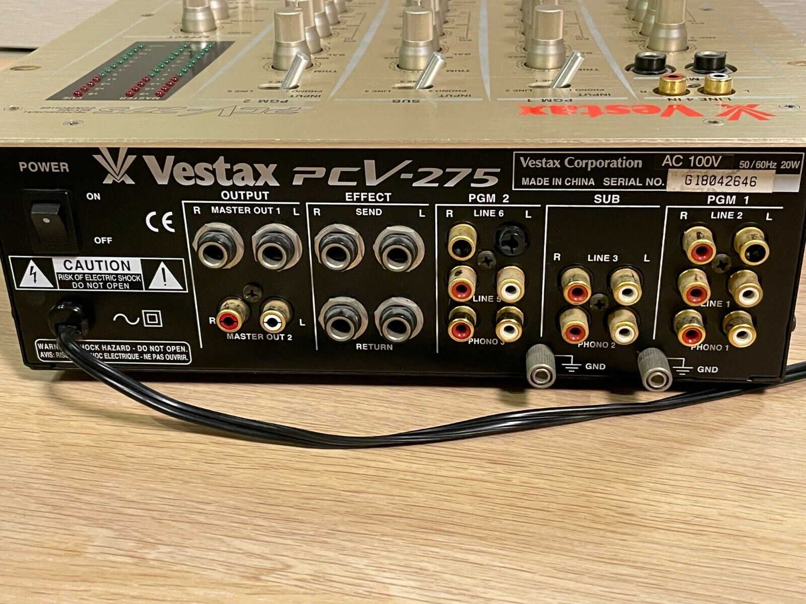 VESTAX PCV-275 メンテナンス