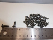 12-24 x 3/4" Oval Head Slotted Machine Screw  SS 18-8 VINTAGE USA Made Qty 25