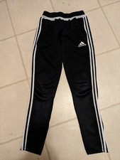 Adidas Track Pants Youth Large Climacool The Brand With The 3 Stripes Black