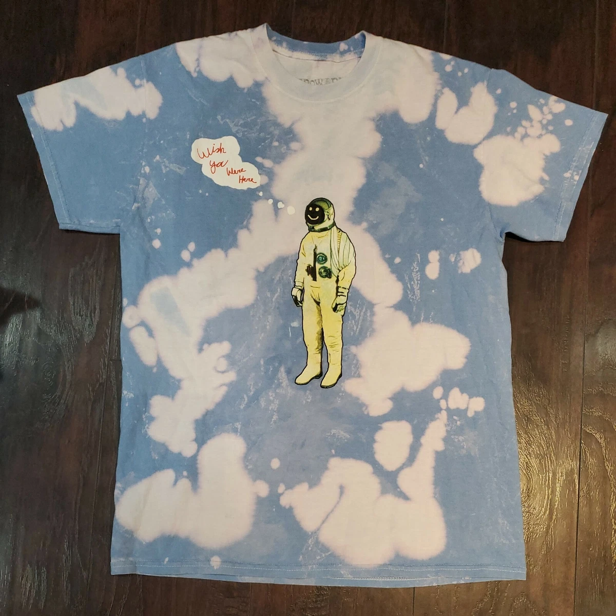 Travis Scott Astroworld Tour Blue Astronaut Wish You Were Here Tshirt Sm  Rap